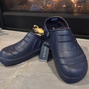 Nautica River Breeze Clogs,faux fur lined,casual/slip-on,pivoting strap,unisex